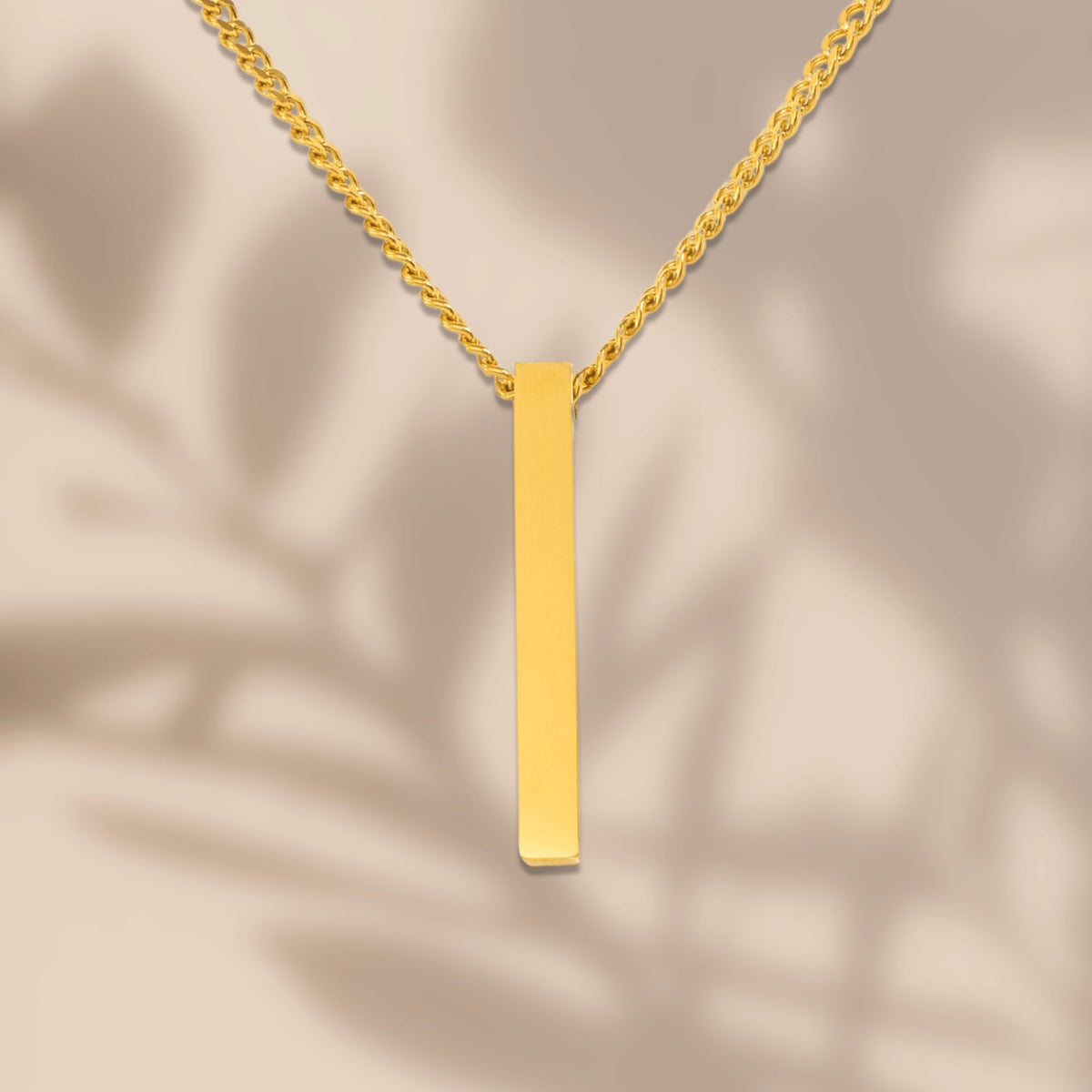 Collier maille cubaine barre 3D