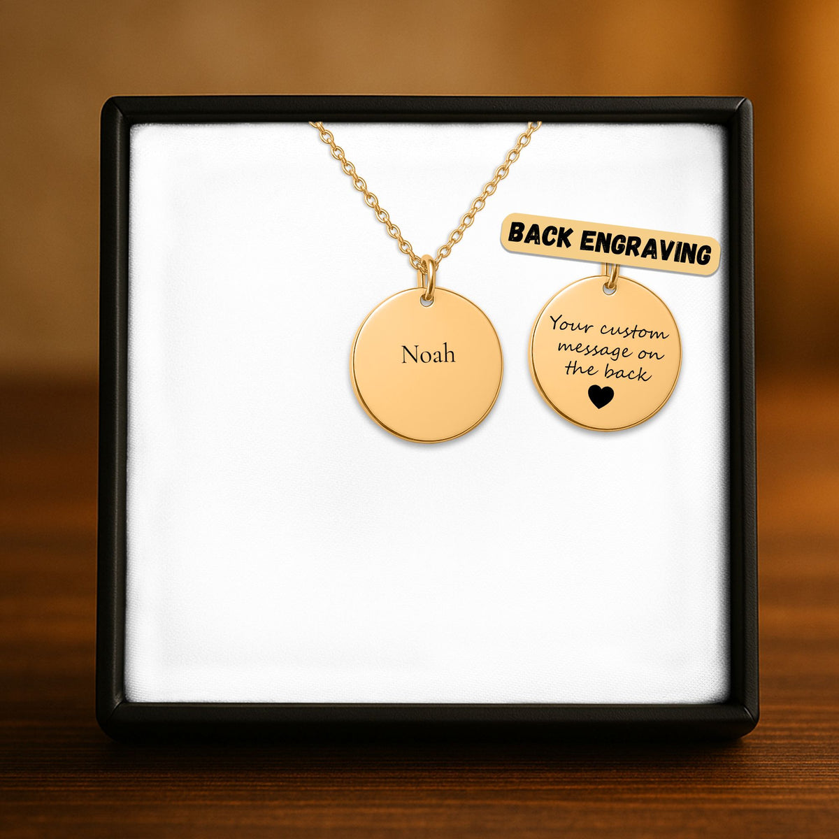Médaille ronde gravée