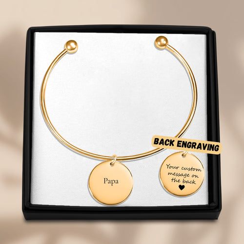 Bracelet jonc gravé