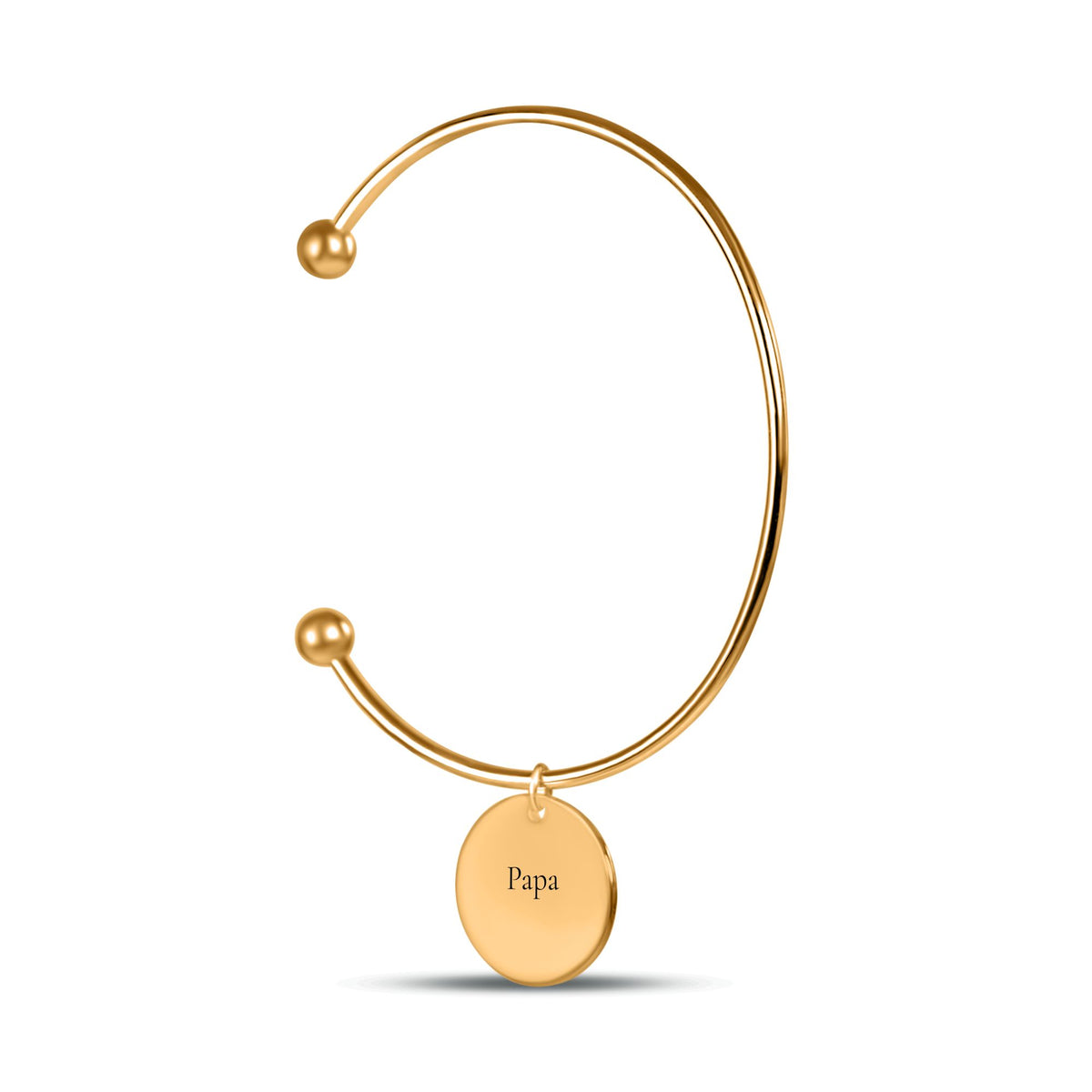 Bracelet jonc gravé
