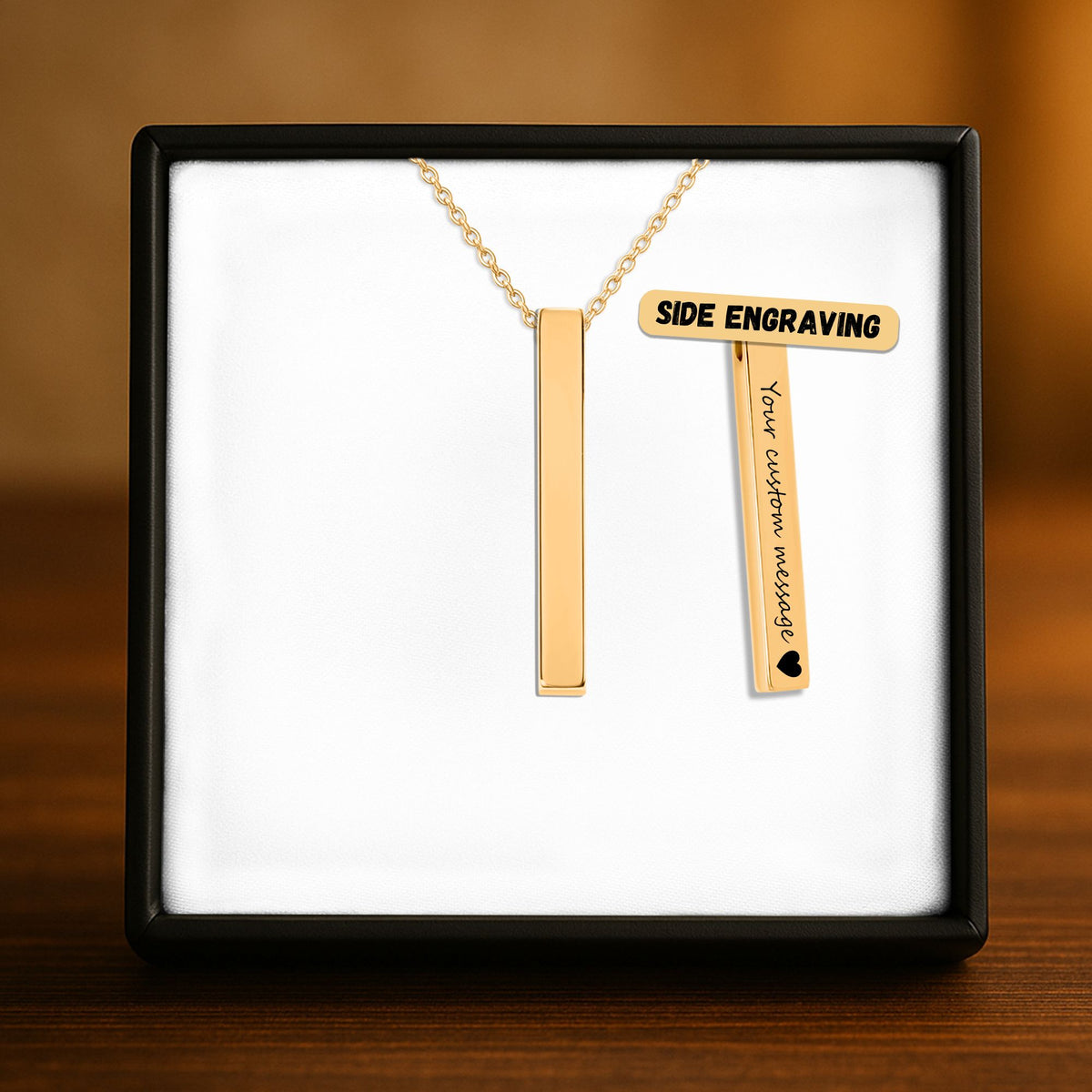 Collier barre 3D