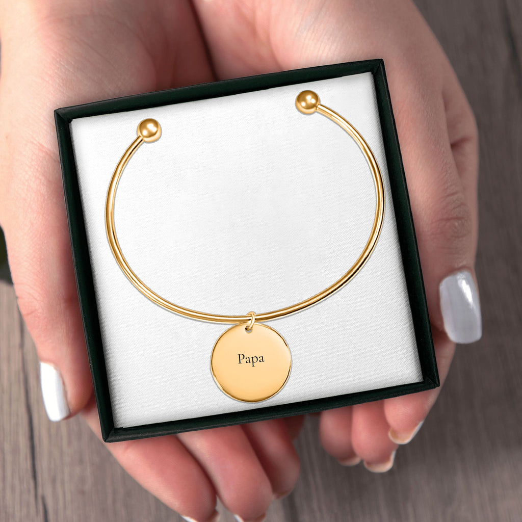 Bracelet jonc gravé